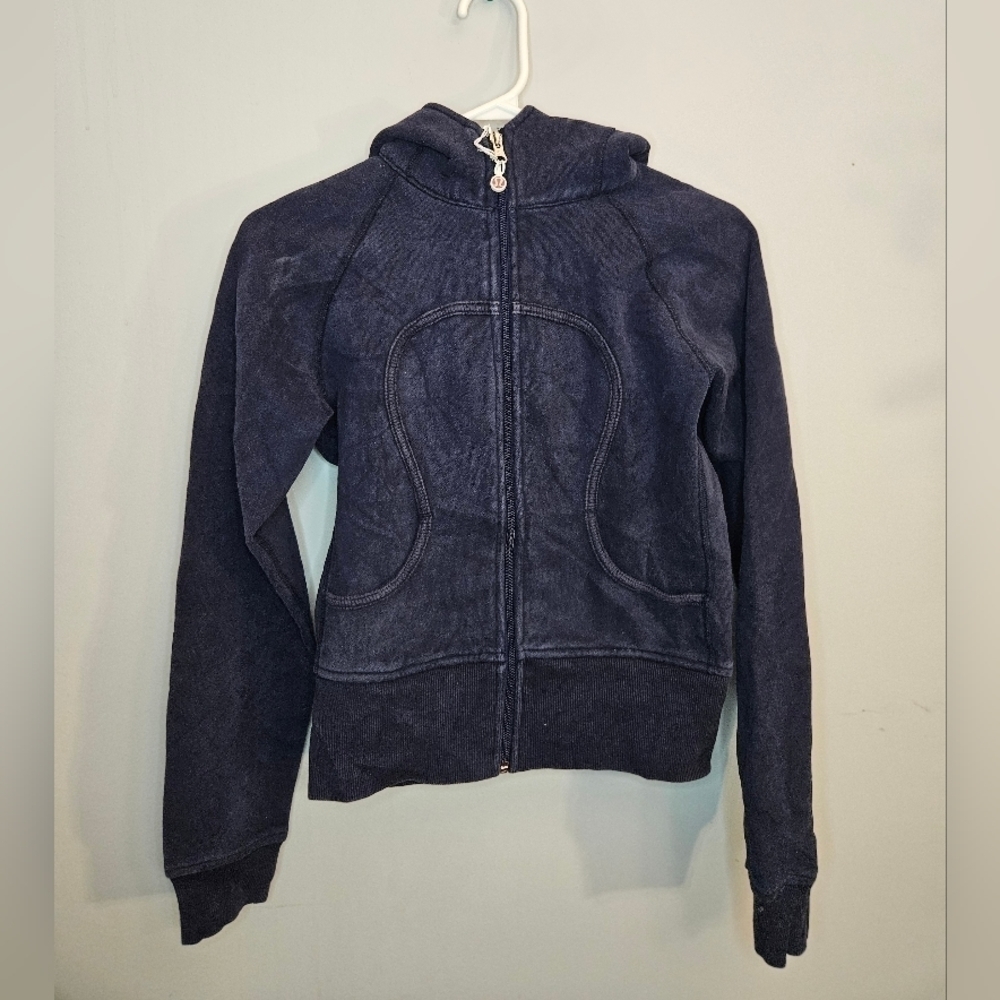 Lululemon Women's Scuba Hoodie Jacket. Navy Blue. Size 4